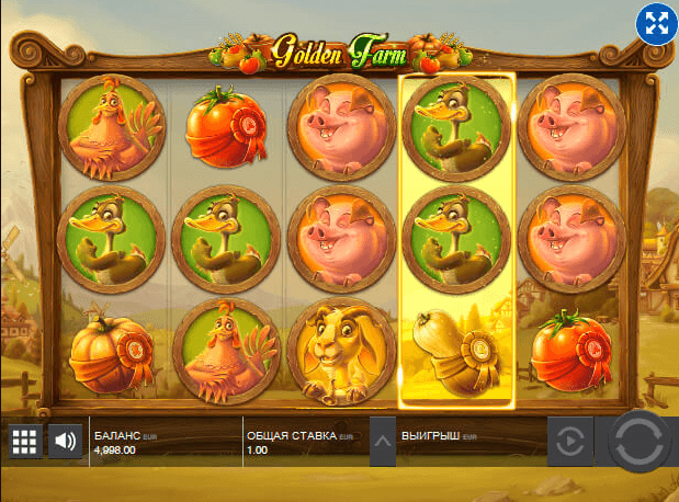 Игровой автомат Golden Farm от Push Gaming